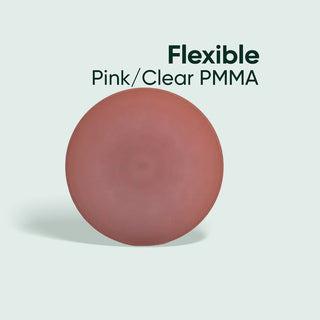PMMA Pink/Clear Flexible Block
