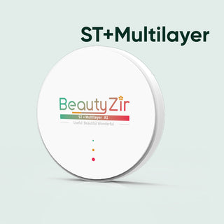 Bloque de zirconio multicapa ST+ Sistema abierto de 98 mm 