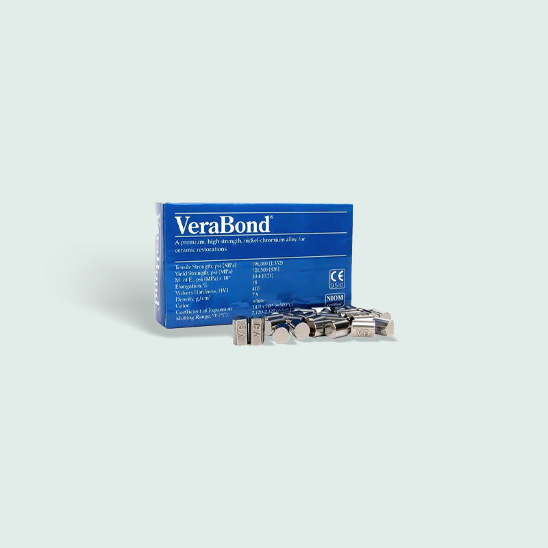 VeraBond Nickel-Chromium ceramic alloy Ni-Cr Dental Lab Material VB metal