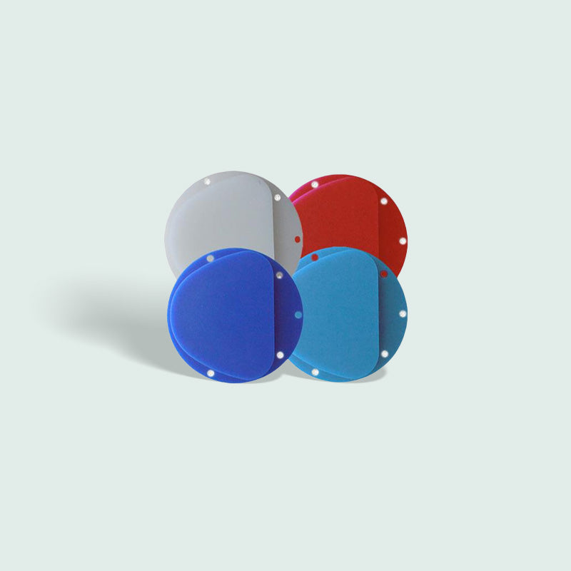 Disco WAX —Sistema AG (89*71 mm) —Blanco/Rojo/Azul (5 piezas)