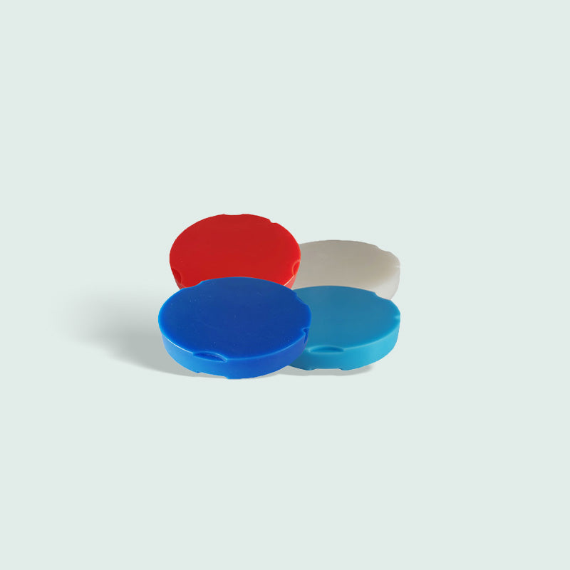 Disco WAX—zirkon zahn (95 mm)—Blanco/Rojo/Azul (5 piezas)